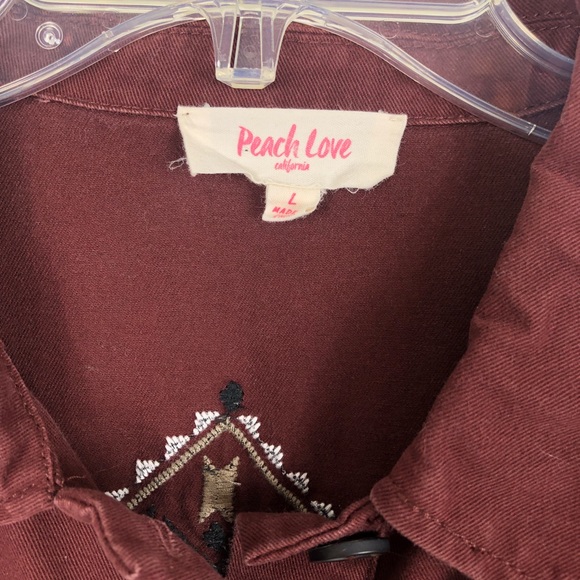 Peach Love California Aztec Embroidered Jacket - Picture 3 of 8